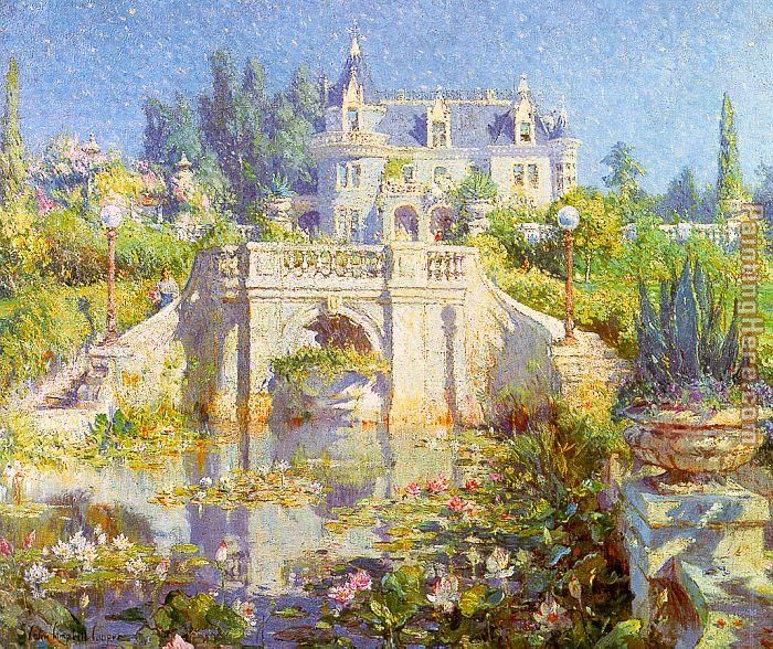 700x588 Unknown Artist Cooper A California Water Garden - Water Garden Painting