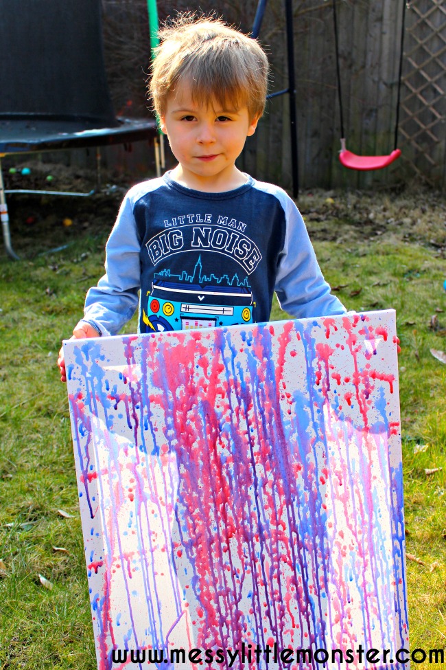 650x975 Water Pistol Painting Is The Best Outdoor Art Activity Ever - Water Gun Painting