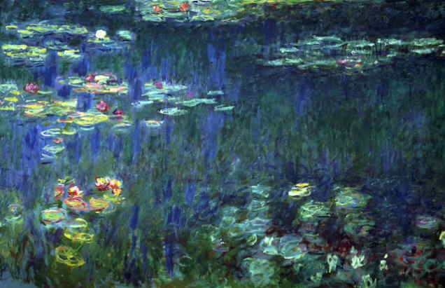 636x411 Webmuseum Monet, Claude Waterlilies - Water Lilies Painting