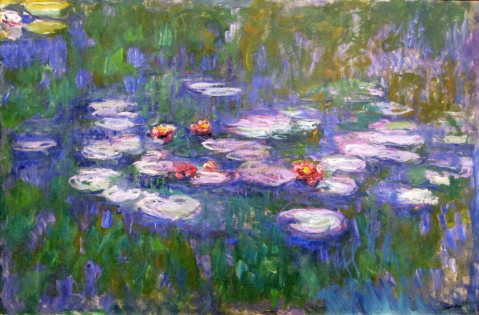 1600x1052 Monet's Water Lilies - Water Lilies Painting