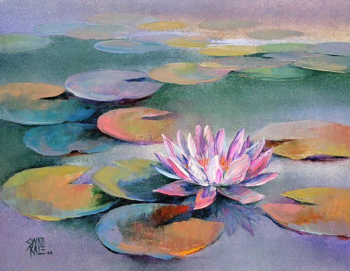 Water Lilies Painting at PaintingValley.com | Explore collection of ...