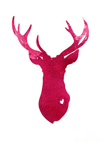 217x300 Deer Paintings Fine Art America - Water Painting A Buck