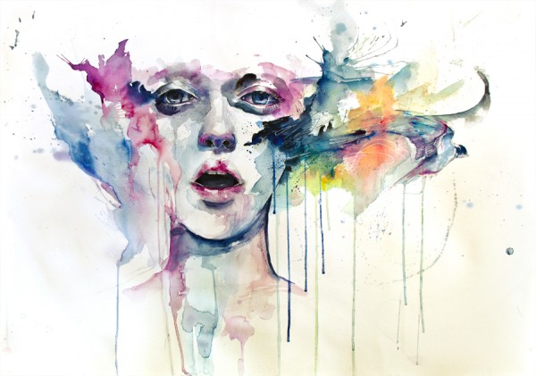 600x421 Watercolor Paintings By Agnes Cecile Colossal - Water Painting Art