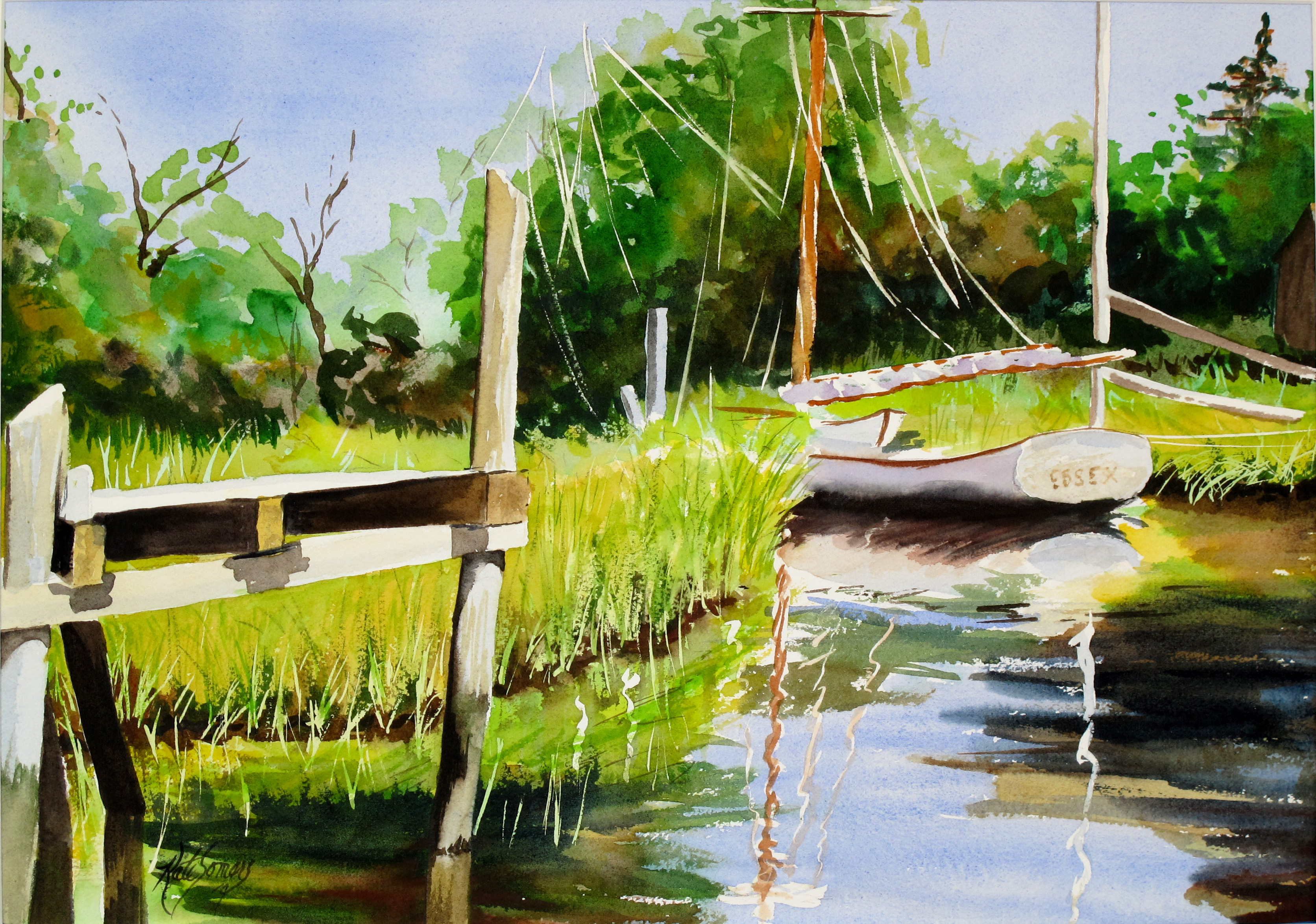 3344x2348 Random Arts Gallery Land And Sea Scapes Page - Water Painting Artist