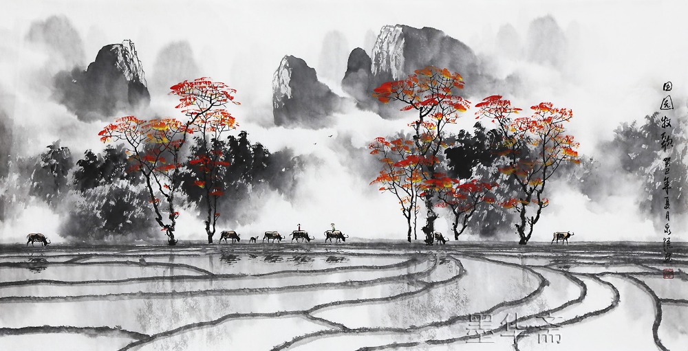 1000x511 Famous Watercolor Painting Artist Zhang Quanzong Traditional - Water Painting Artist