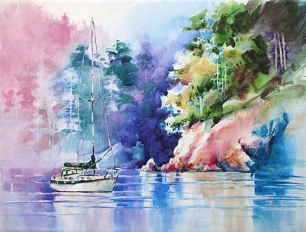 440x334 Painting Plan B - Water Painting On Canvas