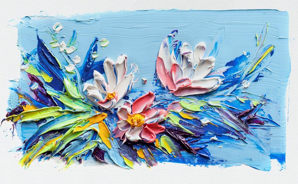 970x600 Acrylic Canvas Painting - Water Painting On Canvas