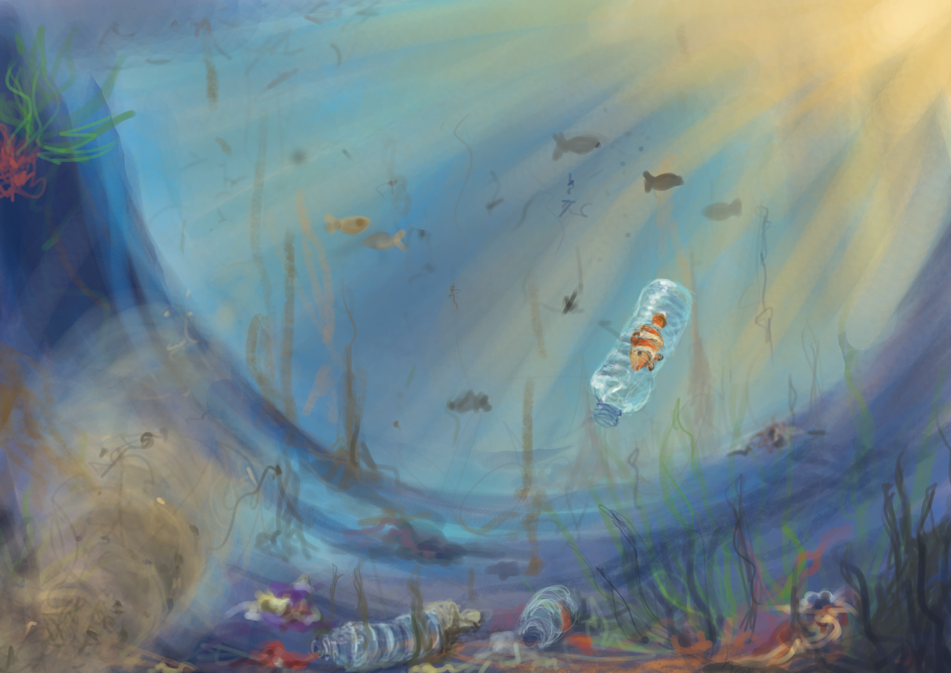 3840x2715 Roopal Jain - Water Pollution Painting