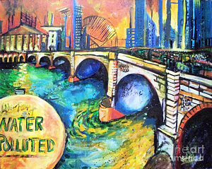 300x239 Water Pollution Paintings - Water Pollution Painting