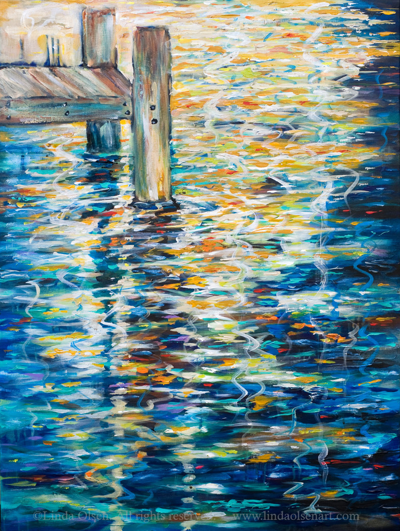 791x1050 Reflections - Water Reflection Painting