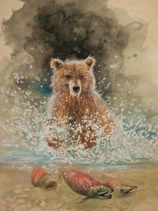 540x720 Water Splash - Water Splash Painting