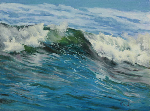 500x370 Painting The Ocean - Water Wave Painting