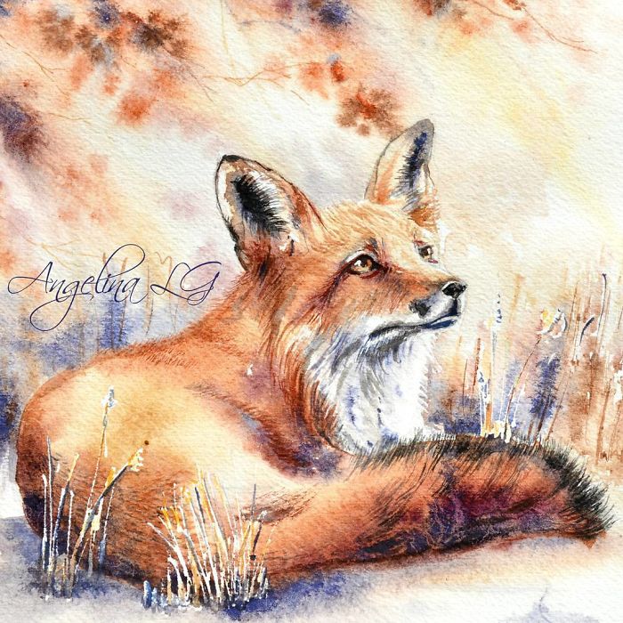 700x700 I Started To Paint 6 Months Ago, Here Are The Results Bored Panda - Watercolor Animal Painting