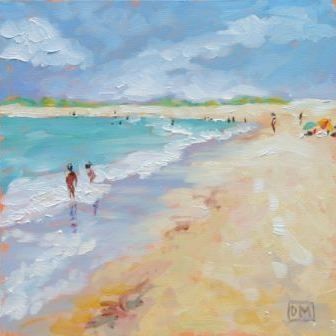 336x336 Pin By Yolanda Espinosa On Favorite Painting Art Projects - Watercolor Beach Painting