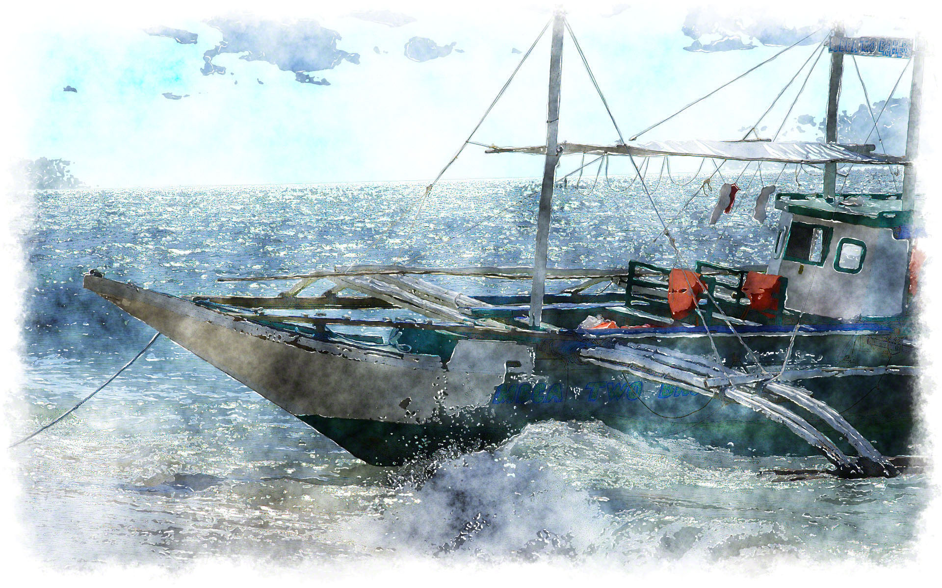 1920x1199 Watercolor Boat - Watercolor Boat Painting