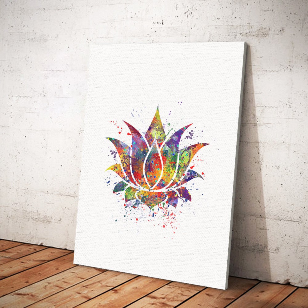 1001x1001 Watercolor Buddha Lotus Painting Nature Dimension - Watercolor Buddha Painting