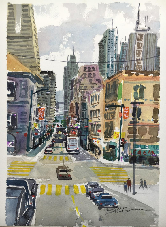 576x790 City Landscape Painting A 15 Step Tutorial Filled With City - Watercolor City Painting