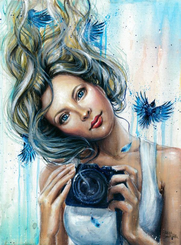 600x810 Watercolor Paintings By Tanya Shatseva Art And Design - Watercolor Girl Painting