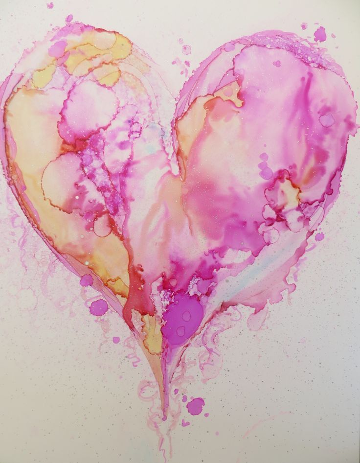 Watercolor Heart Painting