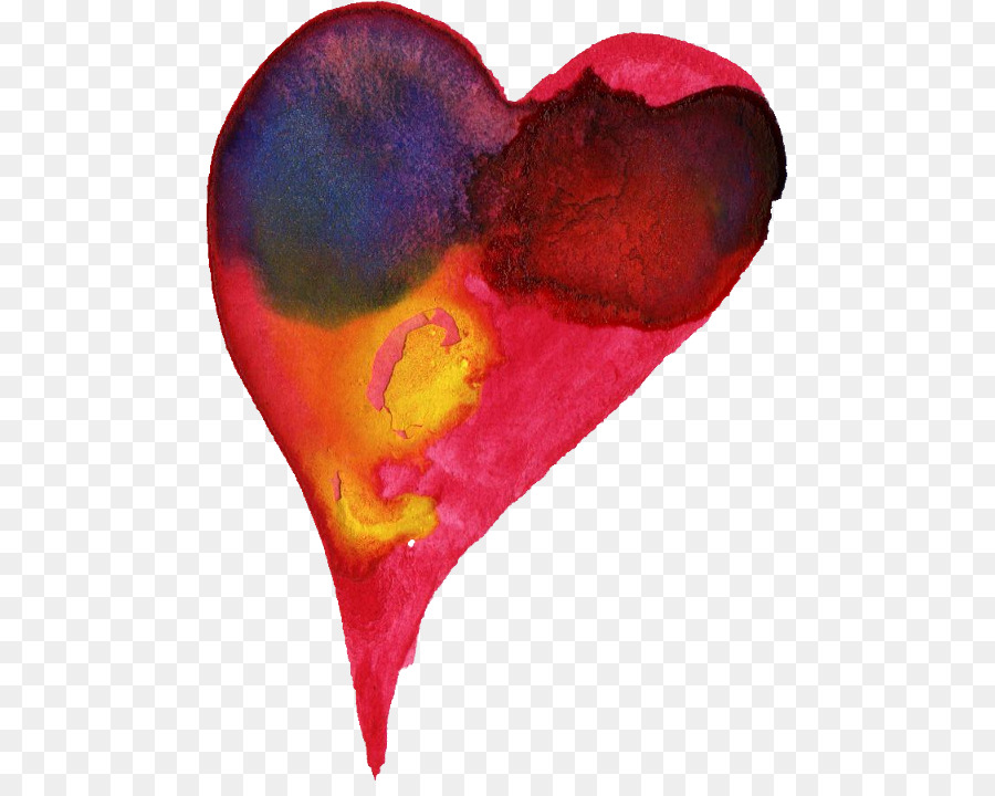 900x720 Transparent Watercolor Watercolor Painting Heart - Watercolor Heart Painting