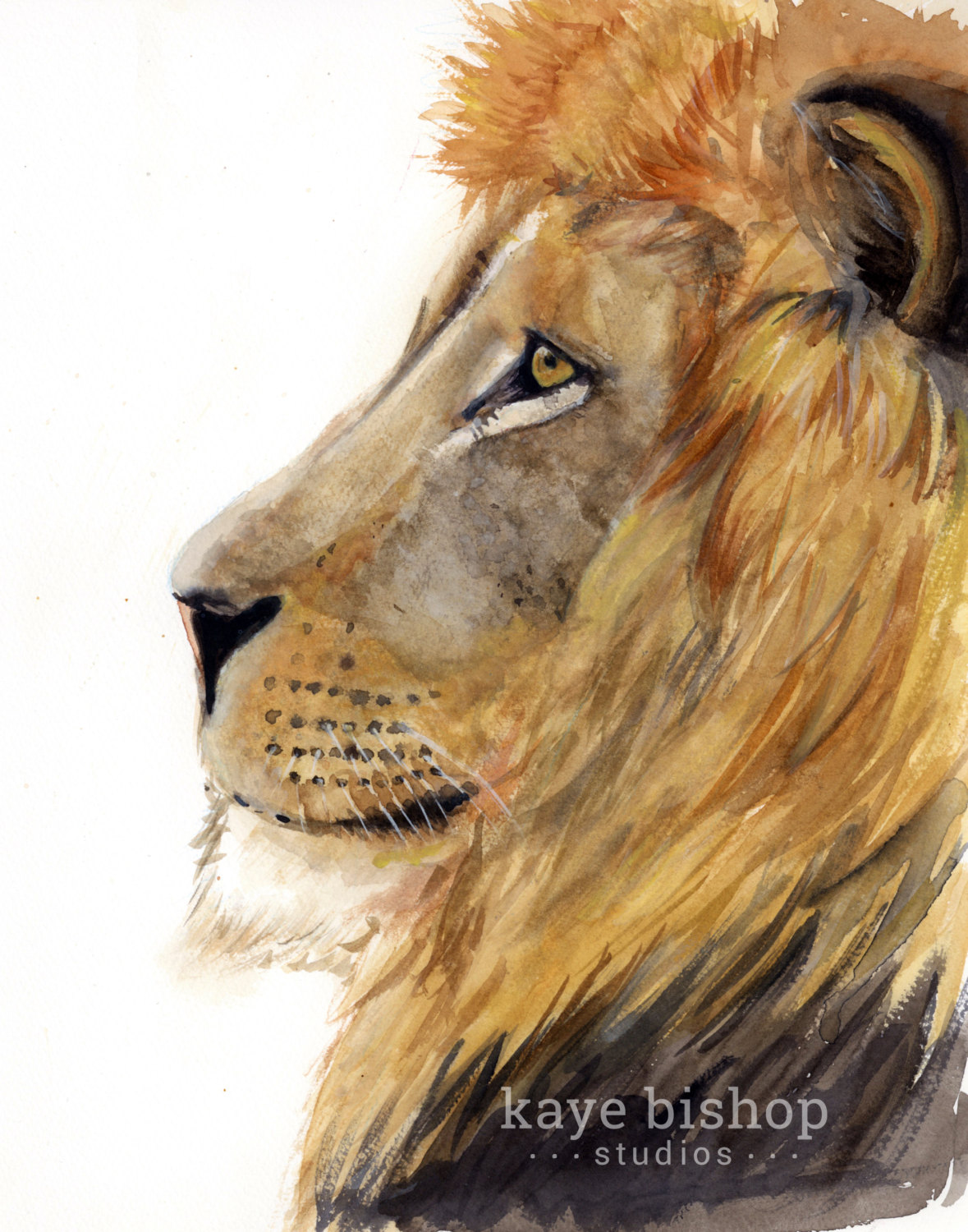 1179x1500 Lion Watercolor Painting Animal Art Lion Painting Lion - Watercolor Lion Painting