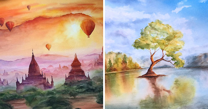 700x368 I Challenged Myself To Create A Calendar Of Watercolor Paintings - Watercolor Painting