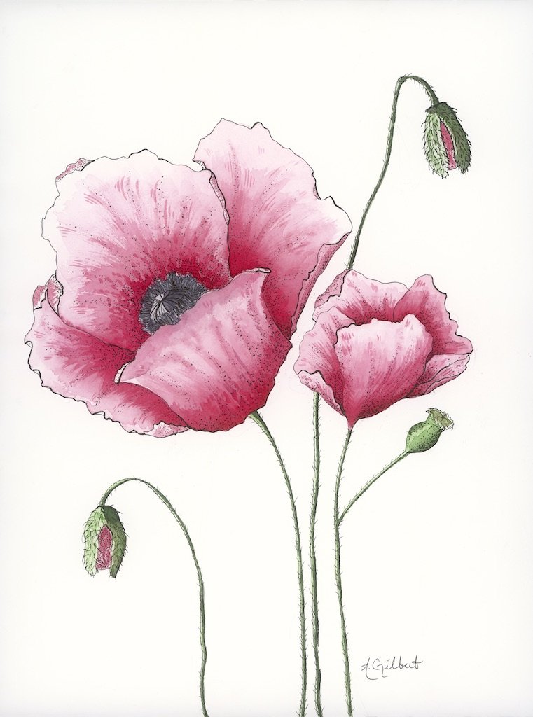 761x1024 Exuberance Original Watercolor Painting, 12x16 Inches - Watercolor Painting