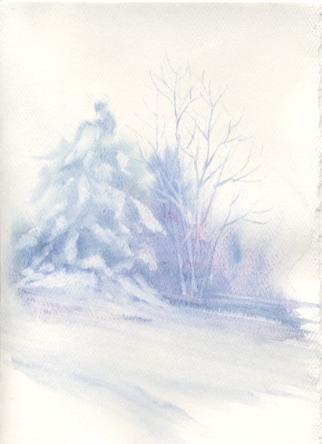 322x444 Susie Short's Watercolor Christmas Card Ideas For Painting Cards - Watercolor Painting Christmas Cards