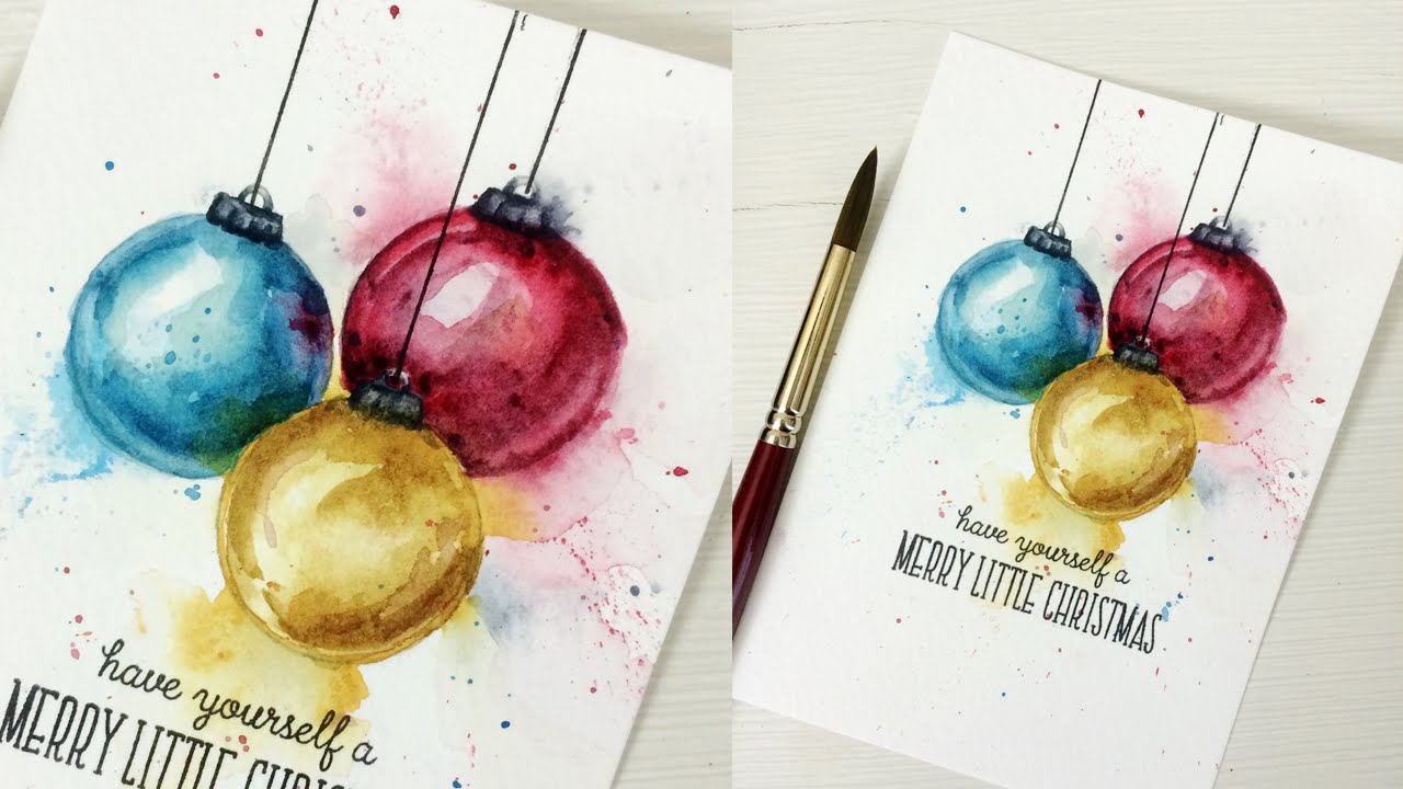 1280x720 When Watercolors Go Wrong - Watercolor Painting Christmas Cards