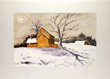 448x323 Arts And Crafts - Watercolor Painting Christmas Cards