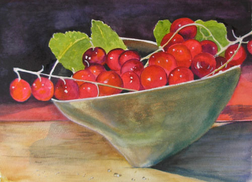 500x362 Bunny's Artwork Fruit Still Life Watercolor Painting - Watercolor Painting Fruit Still Life