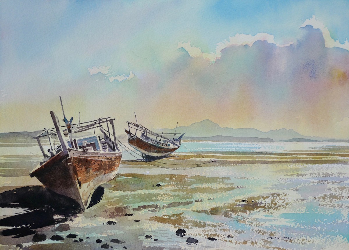 1200x860 Watch Alan Reed Paint In Watercolour - Watercolor Painting Gallery