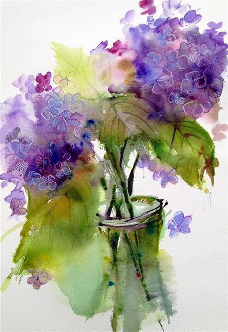 Watercolor Painting Ideas Flowers at PaintingValley.com | Explore ...