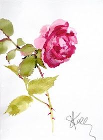 207x280 June Birth Flower Tattoo Found - Watercolor Painting Ideas Flowers