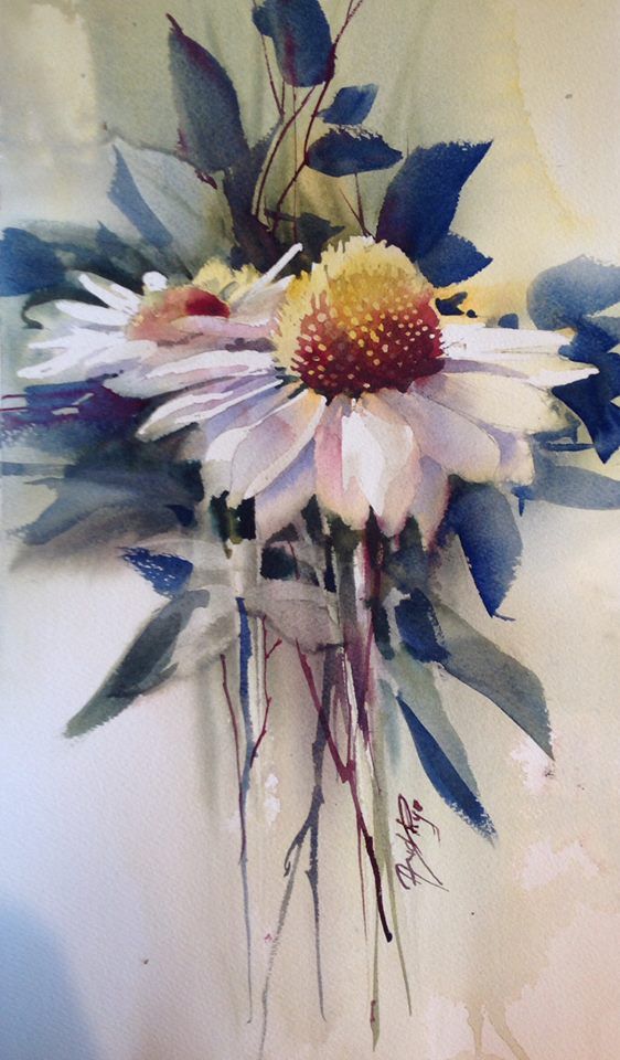 562x960 The 293 Best Watercolor Images On Watercolour - Watercolor Painting Ideas Flowers
