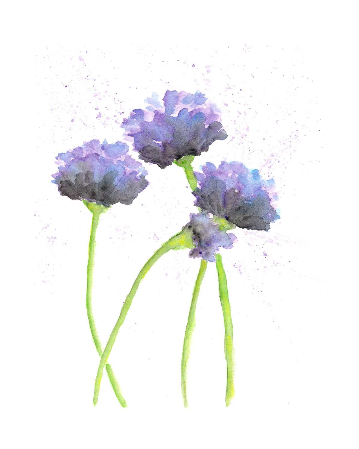 Watercolor Painting Ideas Flowers at
