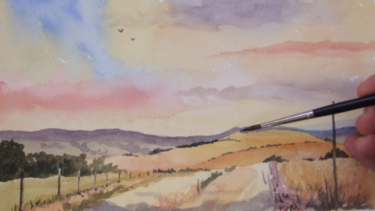750x422 Paint Landscapes In Watercolor Part 1 Udemy - Watercolor Painting Landscape