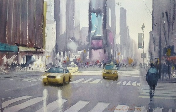 600x382 Los Angeles Frank Eber A Painter's Blog - Watercolor Painting Landscape City