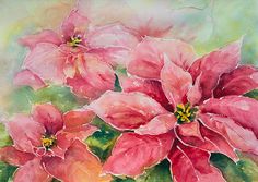 236x167 Painting Poinsettias Watercolor Tips By Susie Short Painting - Watercolor Painting Of Poinsettias