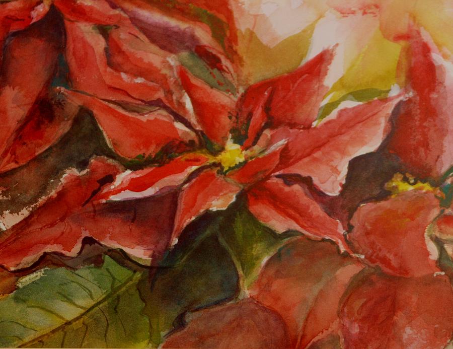 900x693 Poinsettia Painting By B Rossitto - Watercolor Painting Of Poinsettias
