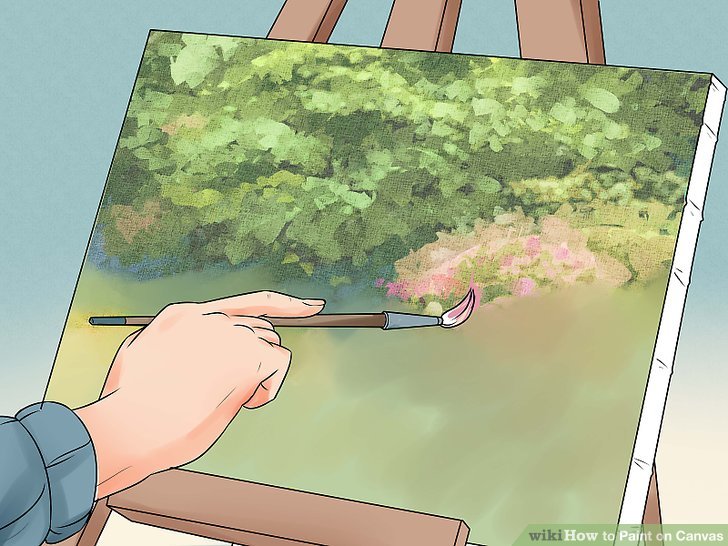 728x546 5 Ways To Paint On Canvas - Watercolor Painting On Canvas