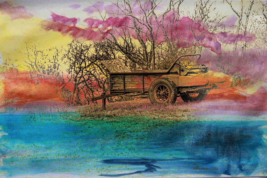 900x600 Farm Equipment Watercolor Photograph By Ericamaxine Price - Watercolor Painting Price