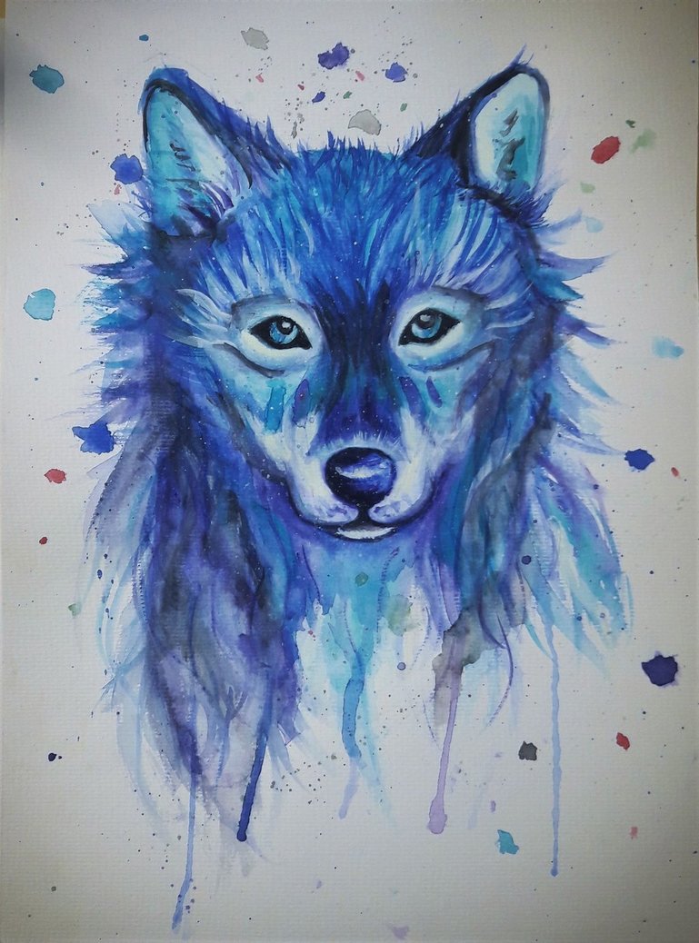 769x1038 Watercolour Wolf By Dd246 - Watercolor Painting Wolf