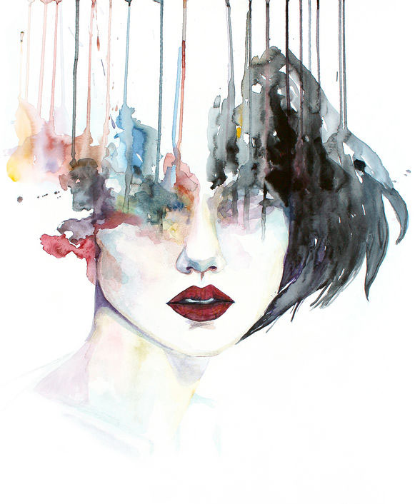 581x706 Black Woman Watercolor Painting Christina - Watercolor Painting Woman