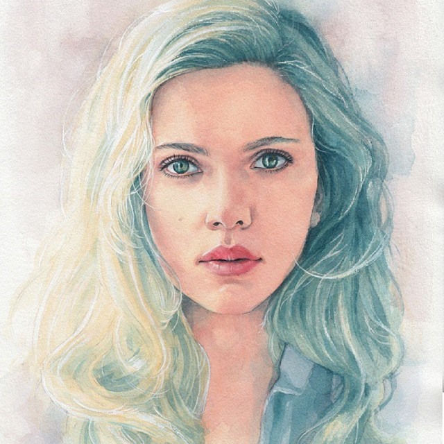 640x640 Woman Watercolor Painting By Hectortrunnec - Watercolor Painting Woman