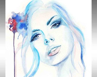 340x270 Art With Eyes For You Curated By Arteam - Watercolor Painting Woman