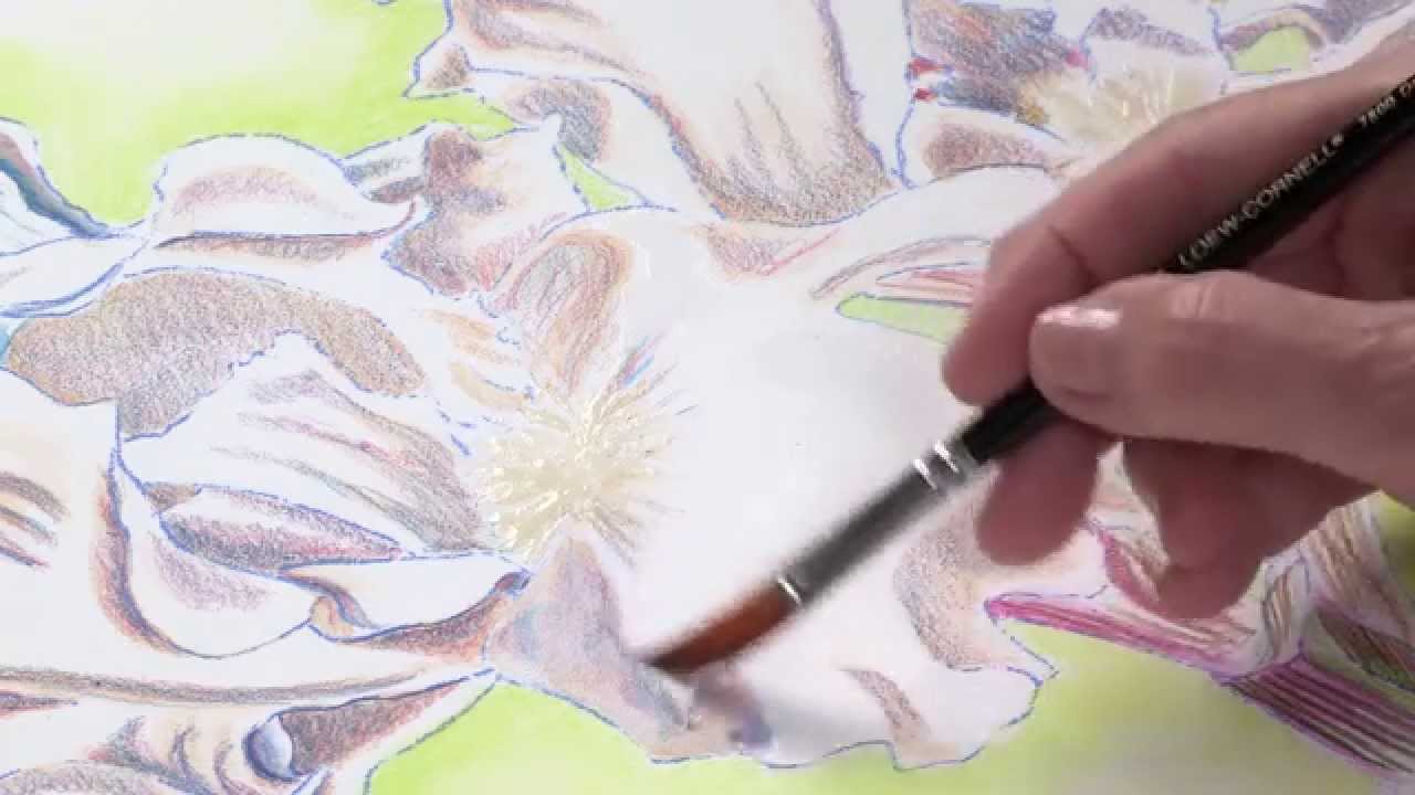 1280x720 Preview Watercolor Pencil Techniques How To Paint Flowers - Watercolor Pencil Painting