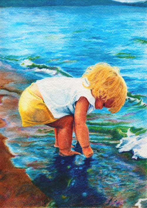 500x708 Watercolor Pencil Artwork - Watercolor Pencil Painting