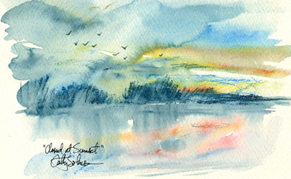 412x253 Cathy Johnson, Graphicsfine Arts, Excelsior Springs, Missouri - Watercolor Pencil Painting