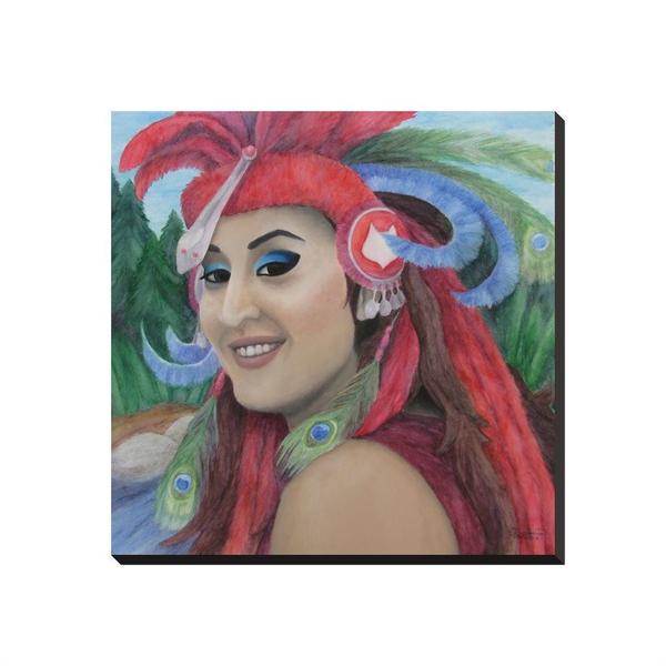 600x600 Medicine Woman - Watercolor Woman Painting